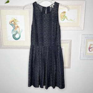 Joie Black Silk Snakeskin Print Sleeveless Mini Dress Size Extra Small